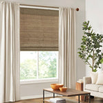 ZUN Bamboo Light Filtering Roman Shade 64"L B035129691