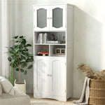 ZUN Bathroom Storage Cabinet with Glass Doors and Shelves 70453917