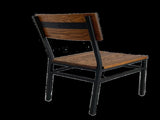 Set of 2 Assembled Commercial-Grade Farmhouse Style Dining Chairs with Metal Frame and American Red W5232P440240