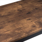 ZUN Industrial Style Round Bar Stools 2 packs PVC Wood Grain Brown 45416679