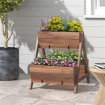 ZUN 26" Wooden elevated garden bed 72694384