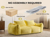 Giant Bean Bag Couch for Adults, Ultra Soft Fluffy Loveseat Bean Bag Sofa, Oversized Chase Lounge 81854156