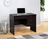 Three locking drawers on metal glides Student Desk Work Desk Modesty Panel Metal Bar Handles Red B107P287711