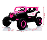 ZUN ride on car, kids electric UTV car, 2 Seat Ride On Car for Kids,12V Ride On UTV Toy,4WD Electric Car W1760P155527