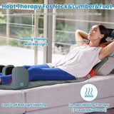 Full Body Electric Massage Mat with Heat Vibration Massage Pad for Back, Neck, Foot & Lumbar 39978593