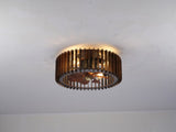 20" Modern Flush Mount Fan Light,Ceiling Fans with Lights and Remote Control, 6 W3596P462041