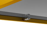 Modern Coffee Table, Tempered Glass Tabletop, Rectangle Coffee Table with Sturdy MDF Base and Golden 95828385