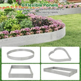 Galvanized Metal Landscape Edging Includes 6 Flexible Panels 30239382