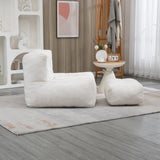 Fluffy bean bag chair, comfortable bean bag for adults, super soft lazy sofa chair with memory foam W1996131041