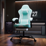 Gaming Chair, Ergonomic Computer Chair with Footrest and Massage Lumbar Support, Height Adjustable W2367P288702