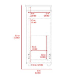 ZUN Sperry 1-Drawer Rectangle Bathroom Cabinet White B06280242