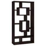 Cappuccino 10-Shelf Open Back Bookcase B062P153823