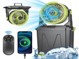 5-in-1 Rechargeable Misting Cooling Fan with 20000mAh Power Bank, 10L Large Water Tank Mist Modes 25264393