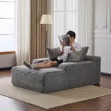 Oversized Chaise Lounge Chair Cozy Cloud Couch, Modern Plush Corduroy Upholstered Sleeper Sofa 30594031