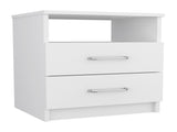 Brookeline 2-Drawer 1-Shelf Rectangle Nightstand White B06280585