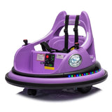 ZUN 12V ride on bumper car for kids,electric car for kids,1.5-5 Years Old,W/Remote Control, LED Lights, W1396132723