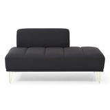 ZUN 56.3"Inch Width Modern End of Bed Bench,Teddy Fabric Upholstered 2 Seater Sofa Couch Entryway W2677P195015