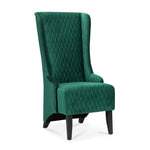 ZUN 23.03" Wide High-Back Velvet Accent Chair, Comfy High Wingback Chair, Living Room Chair with Soft W68041069