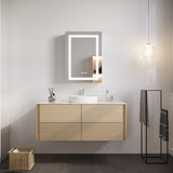 ZUN 26x20 inch Bathroom Medicine Cabinet with LED Mirror, Anti-Fog, Waterproof, 3000K~6000K Single Door W1738100833