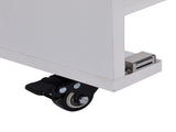 Foldable Manicure Table with Electric Dust Collector, Lockable Wheels, Wrist Cushion, Drawers & 05935008