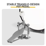 14"x10" 3-Pieces Junior Kids Drum Set Kit Pedal Drum Stick Wrench Drum Stool Red 10582119