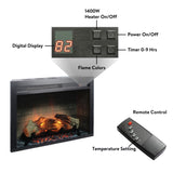 28 inch Electric Fireplace Insert, multicolored flames W1769P193705