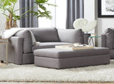 Enda Oversized Living Room Pillow Back Cuddler Arm Chair with Ottoman T2574P196962