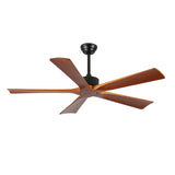 60 Inch Ceiling Fans and Remote, Wood Indoor Outdoor Ceiling Fan with Light for Patios Living Room W2878P333280