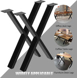 ZUN 30''H Table legs, Modern Office Desk Legs, Heavy Duty Iron and Industrial Design, DIY Metal 05947490