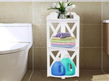 Corner Shelf Stand, 3 Tier Freestanding Bathroom Counter Storage Shelves Shower Rack for Small 10811422