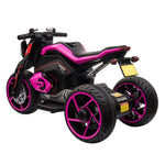 ZUN 12V Three-wheel Ride On Motorcycle, Kids Electric Motorbike with Horns, LED Lights, Gift for Kids W2181P196001