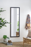 ZUN 23" x 72" Full Length Mirror with Metal Beaded Frame, Rectangular Oversized Mirror for Living Room W2078135197