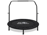 High-Quality Adjustable Foam Handle 1 Mini Trampoline 40" - Supports Up To 400lbs, Black Rectangular 71240798