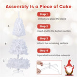 6 Feet White Christmas Tree 95485216