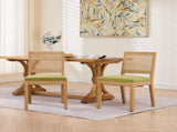 Farmhouse Rattan Dining Chairs Set of 2, Mid Century Modern Kitchen & Dining Room Chairs, Cane 39064362