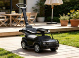 2-in-1 Baby Push Car & Ride-On, Push Handle with Safety Guardrail, Black 18367500