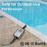20W Smart LED Pool Lights with 26ft Cord and APP Control IP68 Waterproof, Color Changing Magnetic 99135574