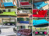 Swing Cushions 2-3 Seater Replacement Waterproof Bench Cushion 47.2x39.4x3.94in-120x100x10cm 09871834