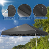 8x8ft Pop Up Canopy Tent, Outdoor Tent Canopy Foldable Portable Canopies for Camping, Patio, Easy Up 88306167