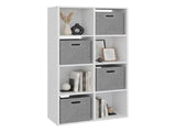 Brookhaven Cube Bookcase with 6 Storage Shelves, Modern Freestanding Bookshelf for Living Room and B128P611050