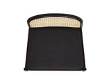 Panama 26.5" Curved Back Cane Rattan Counter Stool, Set of 2, Ebony Black Boucle B2719P238388