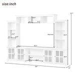 ZUN Minimalism Style Entertainment Wall Unit with Bridge, Modern TV Console Table for TVs Up to 70", 47316990