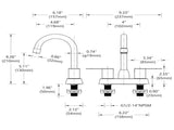 2 Handles Brushed Gold Faucet, Centerset RV Bathroom Faucets for 3 Hole Unable ship on weekends, 14749079