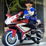 ZUN Electric motorcycle/ 12 V Kids toys motorcycle/Kids electric car/electric ride on toys for 3 4 5 6 W1760P190004