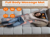 Full Body Vibration Massage Mat with Detachable Neck Pillow - 10 Massage Heads , 9 97917176