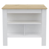 Brooklyn Kitchen Island, Three Concealed Shelves B128P148676