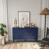 Stylish and Functional 2-Door 3-Drawer Cabinet with Carved Effect, for Bedroom,Living W757P144374