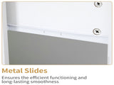 White P2 Particle Board and Density Board Wavy Pattern Drawer Front Six-Level Seven-Drawer Cabinet 57854360