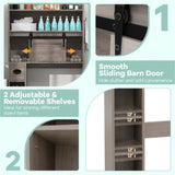 Toilet Storage Cabinet Gray 94608854