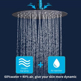 Shower System Shower Faucet Combo Set Wall Mounted with 10" Rainfall Shower Head and handheld shower 14651165